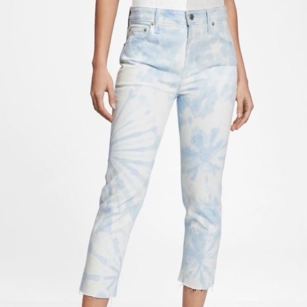 NWT Gap Mid Rise Slim Boyfriend Tie Dye Jeans